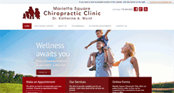 Desktop Screenshot of mariettasquarechiropracticclinic.com